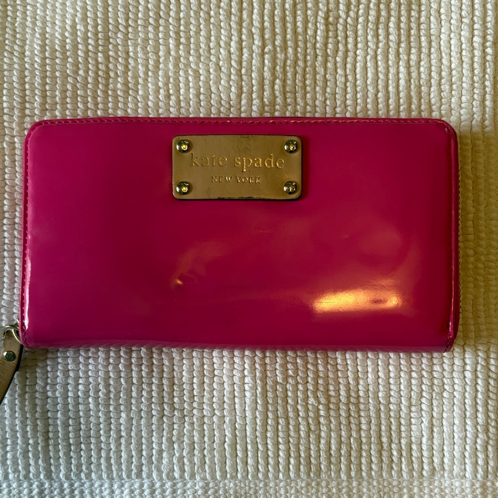 Kate Spade Fuchsia Zip-Around Wallet